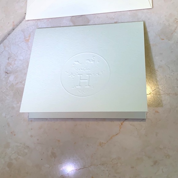 Authentic HERMÈS note card and envelope 3”x3.5” - Picture 3 of 4